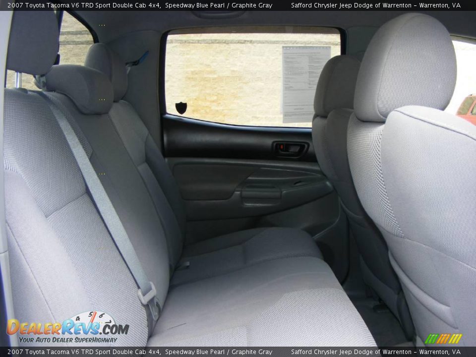 2007 Toyota Tacoma V6 TRD Sport Double Cab 4x4 Speedway Blue Pearl / Graphite Gray Photo #35