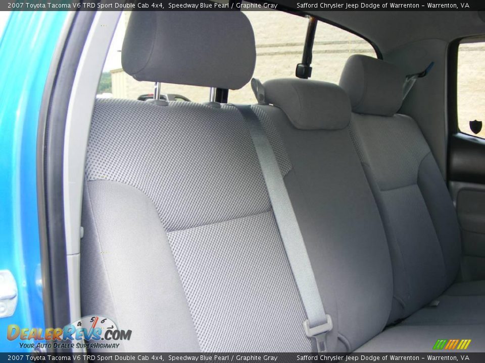 2007 Toyota Tacoma V6 TRD Sport Double Cab 4x4 Speedway Blue Pearl / Graphite Gray Photo #36