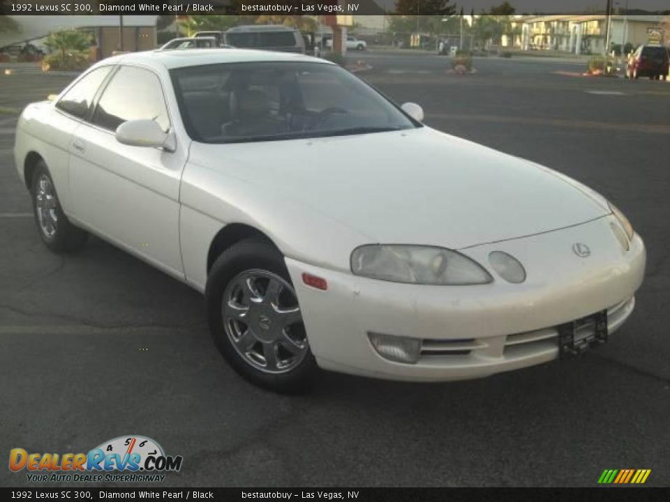 1992 Lexus SC 300 Diamond White Pearl / Black Photo #4