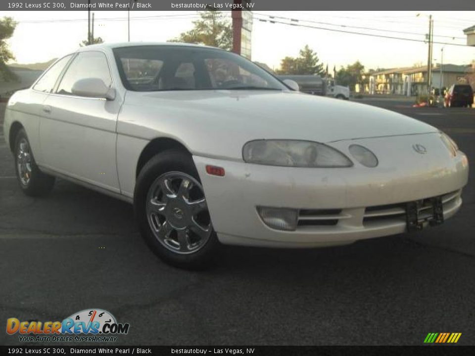 1992 Lexus SC 300 Diamond White Pearl / Black Photo #5