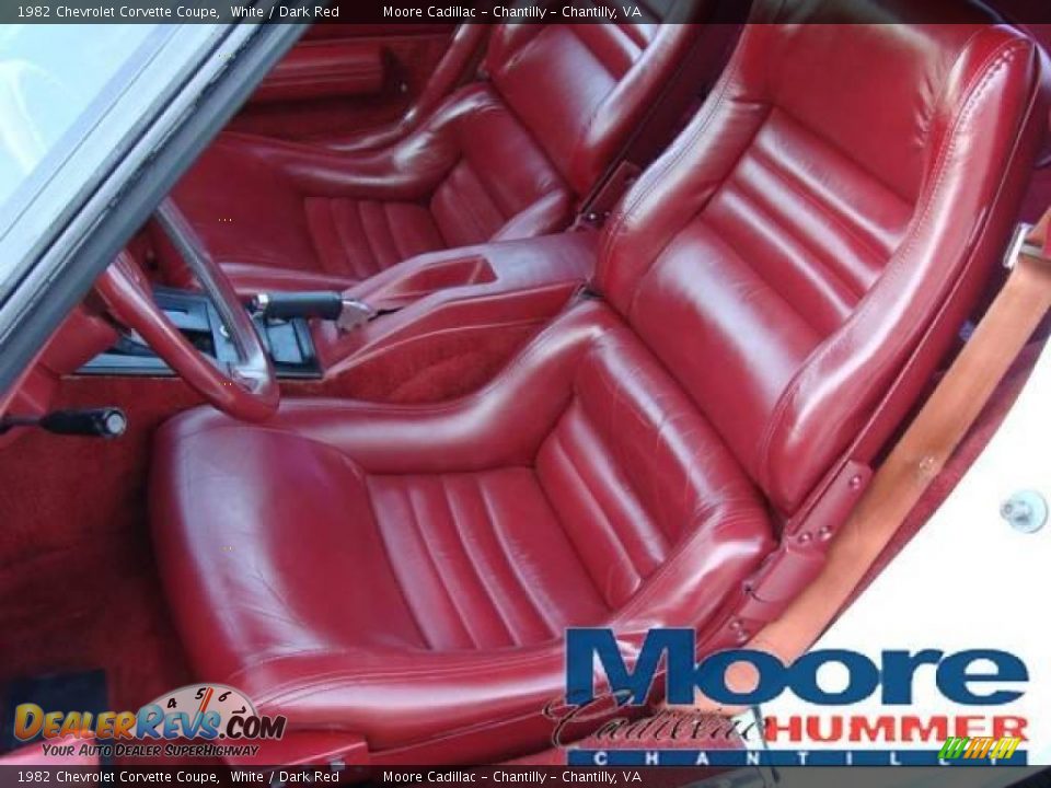 1982 Chevrolet Corvette Coupe White / Dark Red Photo #13