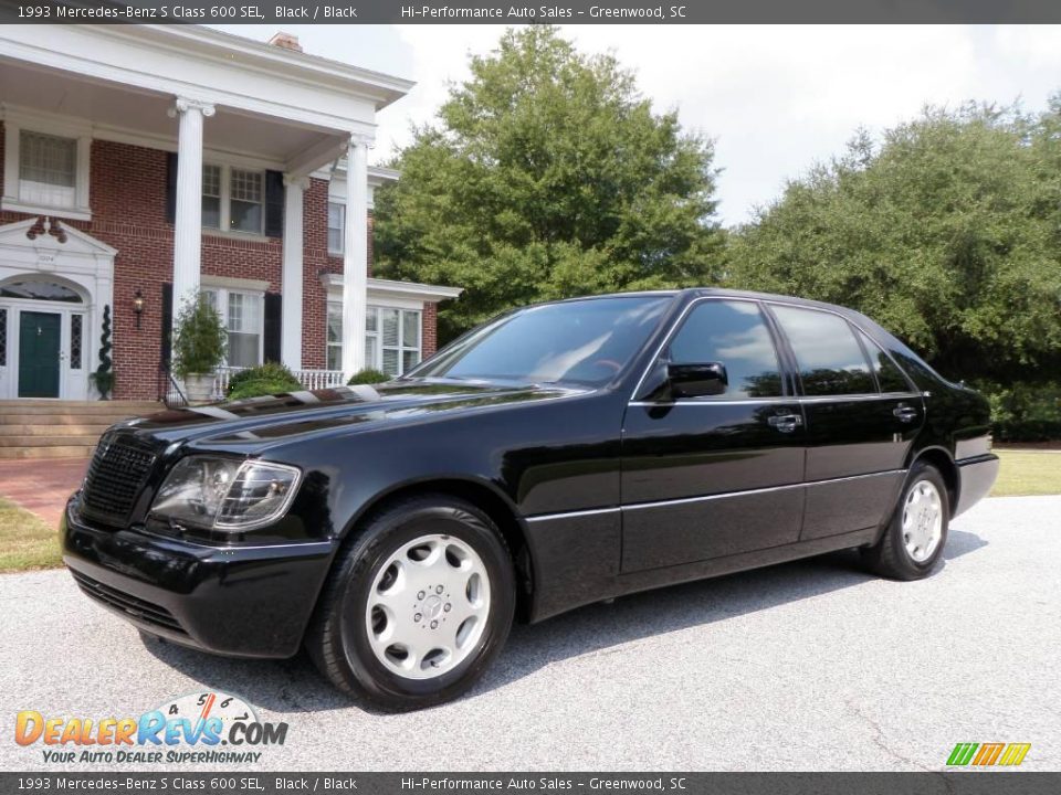 1993 Mercedes-Benz S Class 600 SEL Black / Black Photo #2
