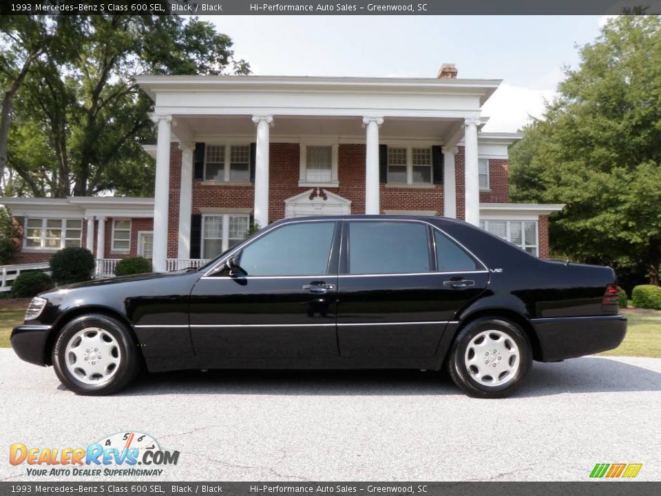 1993 Mercedes-Benz S Class 600 SEL Black / Black Photo #3
