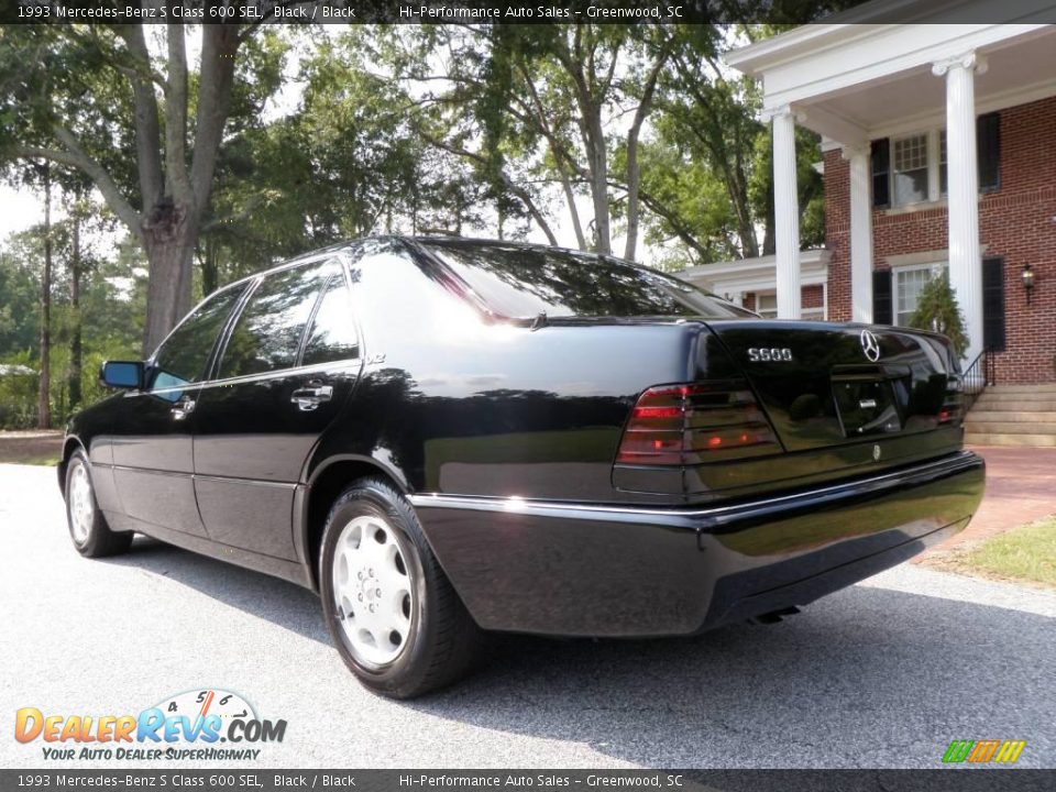 1993 Mercedes-Benz S Class 600 SEL Black / Black Photo #5