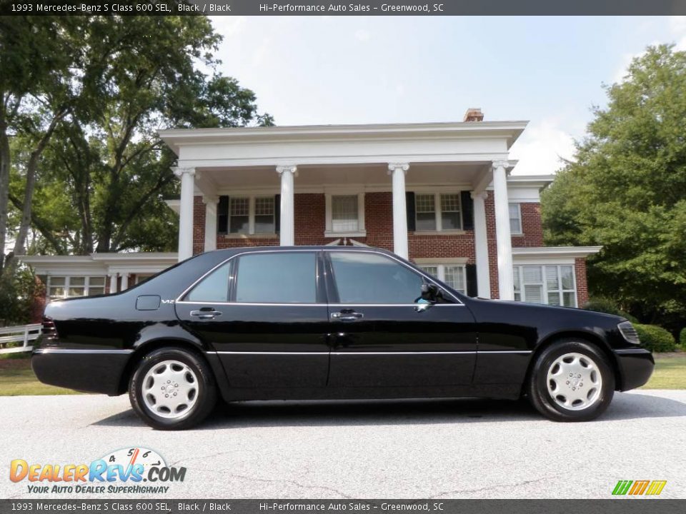 1993 Mercedes-Benz S Class 600 SEL Black / Black Photo #9
