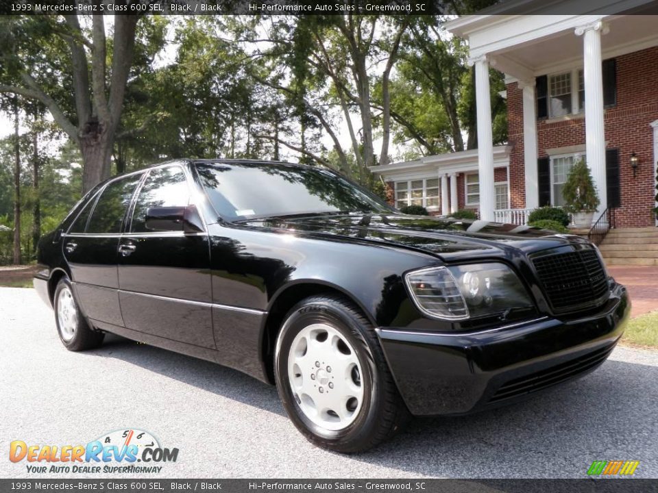 1993 Mercedes-Benz S Class 600 SEL Black / Black Photo #10