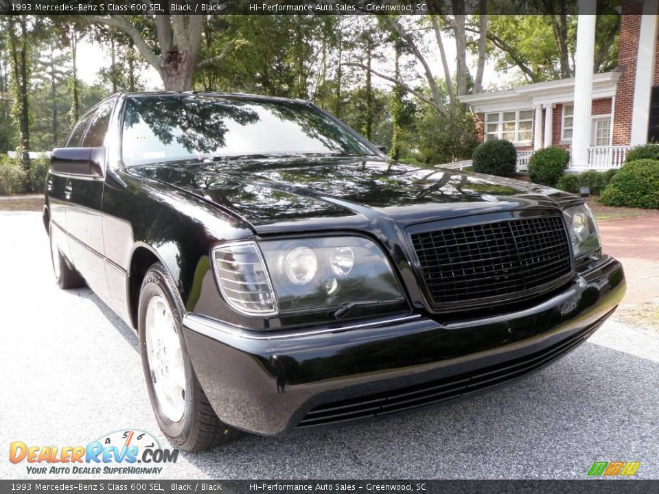 1993 Mercedes-Benz S Class 600 SEL Black / Black Photo #11