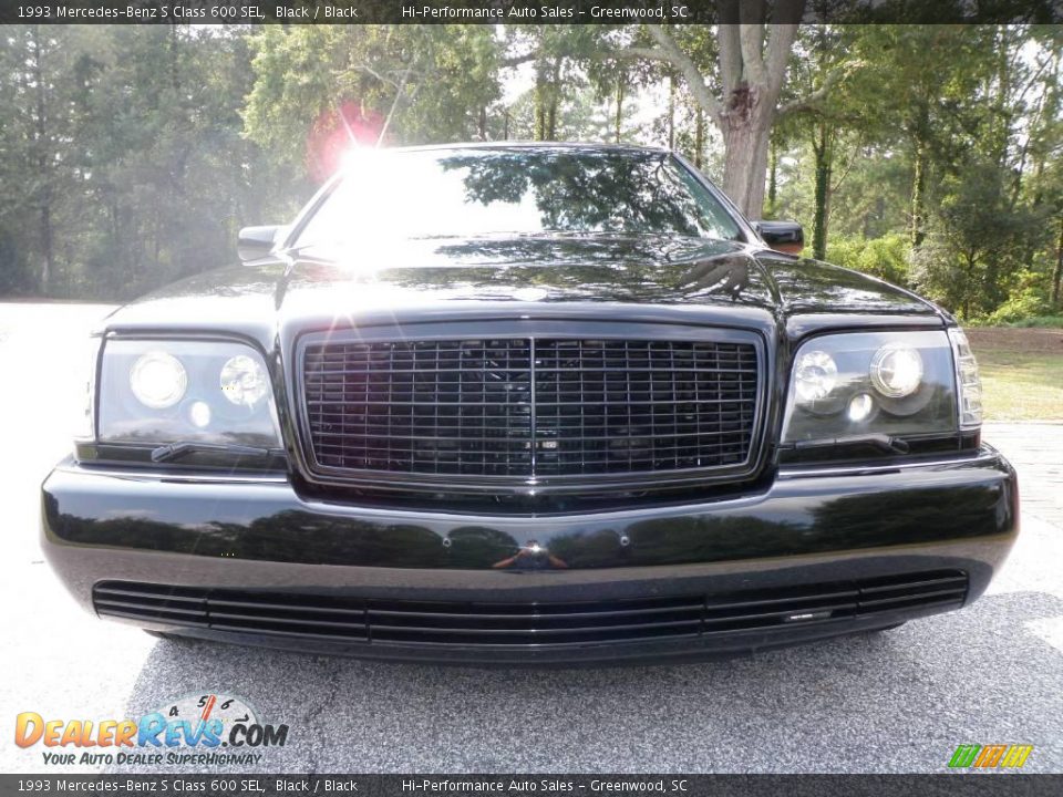 1993 Mercedes-Benz S Class 600 SEL Black / Black Photo #12