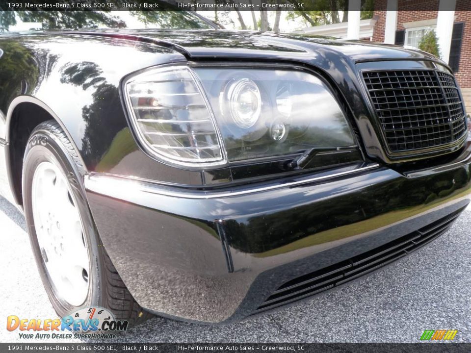 1993 Mercedes-Benz S Class 600 SEL Black / Black Photo #13