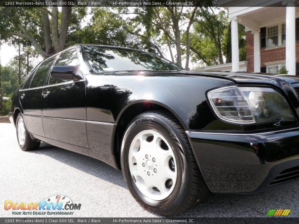 1993 Mercedes-Benz S Class 600 SEL Black / Black Photo #19