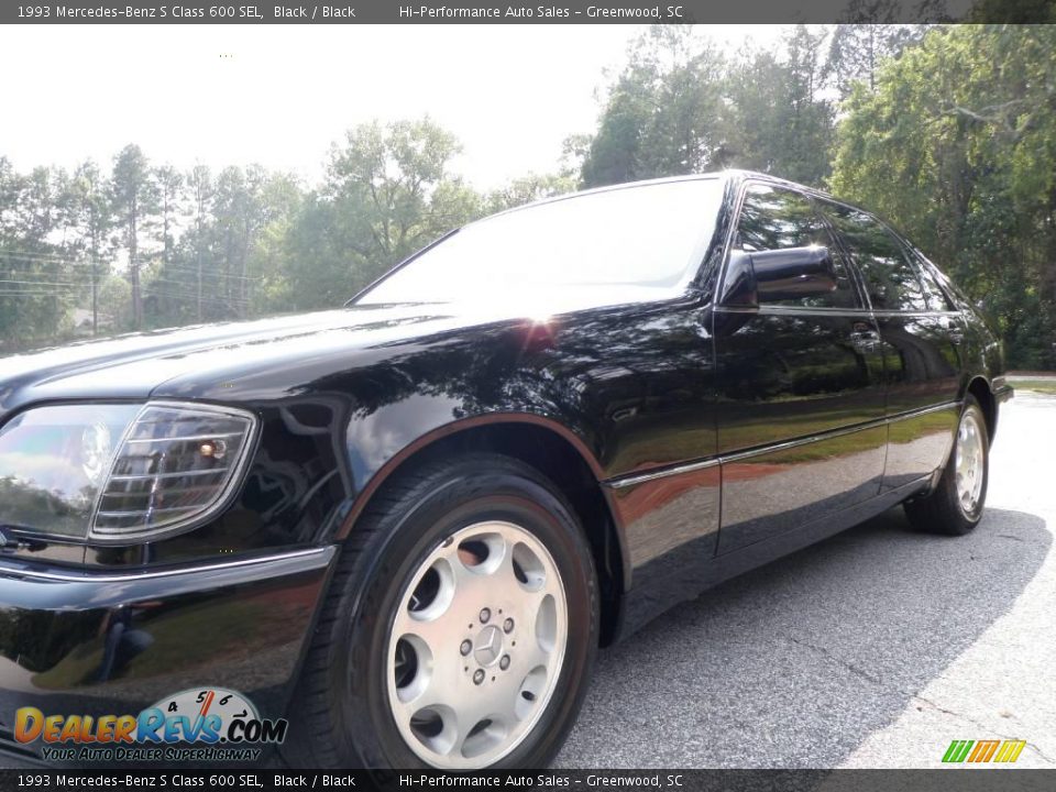 1993 Mercedes-Benz S Class 600 SEL Black / Black Photo #20