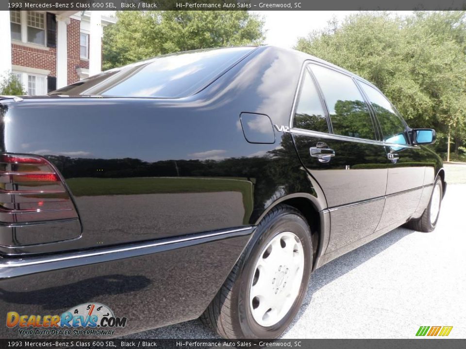 1993 Mercedes-Benz S Class 600 SEL Black / Black Photo #26