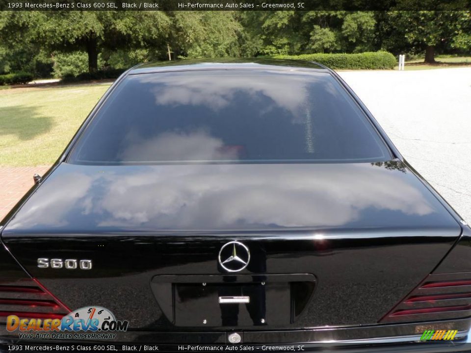 1993 Mercedes-Benz S Class 600 SEL Black / Black Photo #27