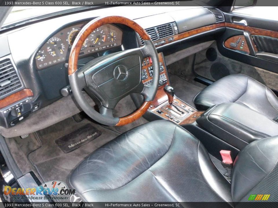 1993 Mercedes-Benz S Class 600 SEL Black / Black Photo #36
