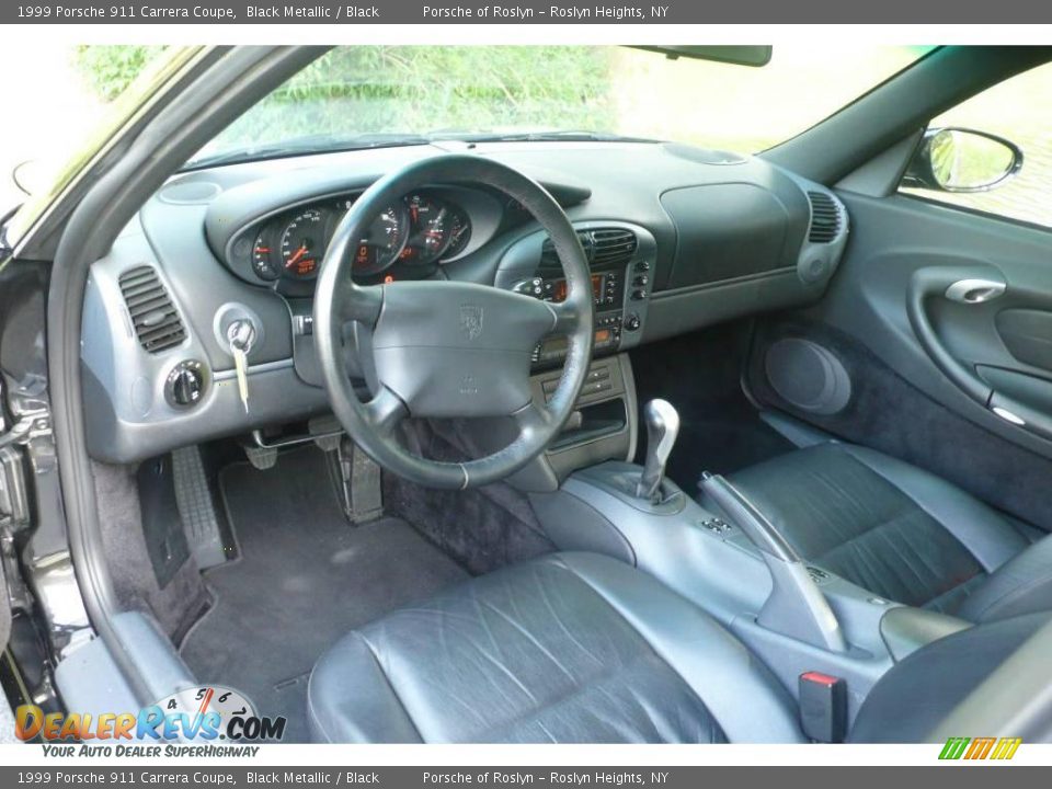 1999 Porsche 911 Carrera Coupe Black Metallic / Black Photo #9