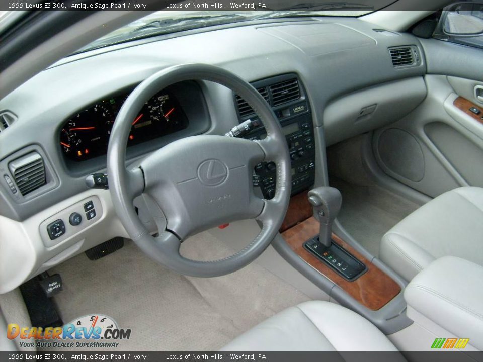 1999 Lexus ES 300 Antique Sage Pearl / Ivory Photo #10