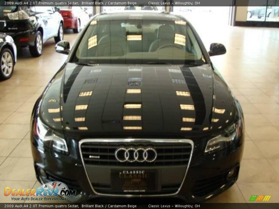 2009 Audi A4 2.0T Premium quattro Sedan Brilliant Black / Cardamom Beige Photo #1
