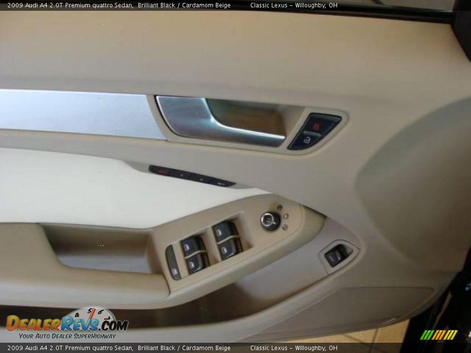 2009 Audi A4 2.0T Premium quattro Sedan Brilliant Black / Cardamom Beige Photo #7
