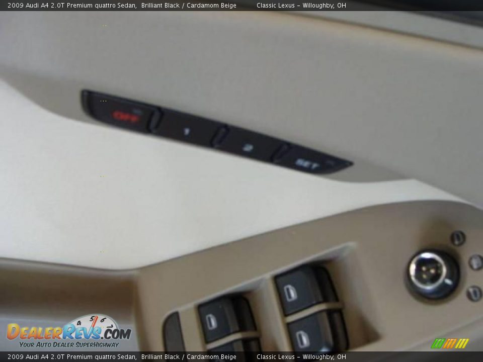 2009 Audi A4 2.0T Premium quattro Sedan Brilliant Black / Cardamom Beige Photo #8