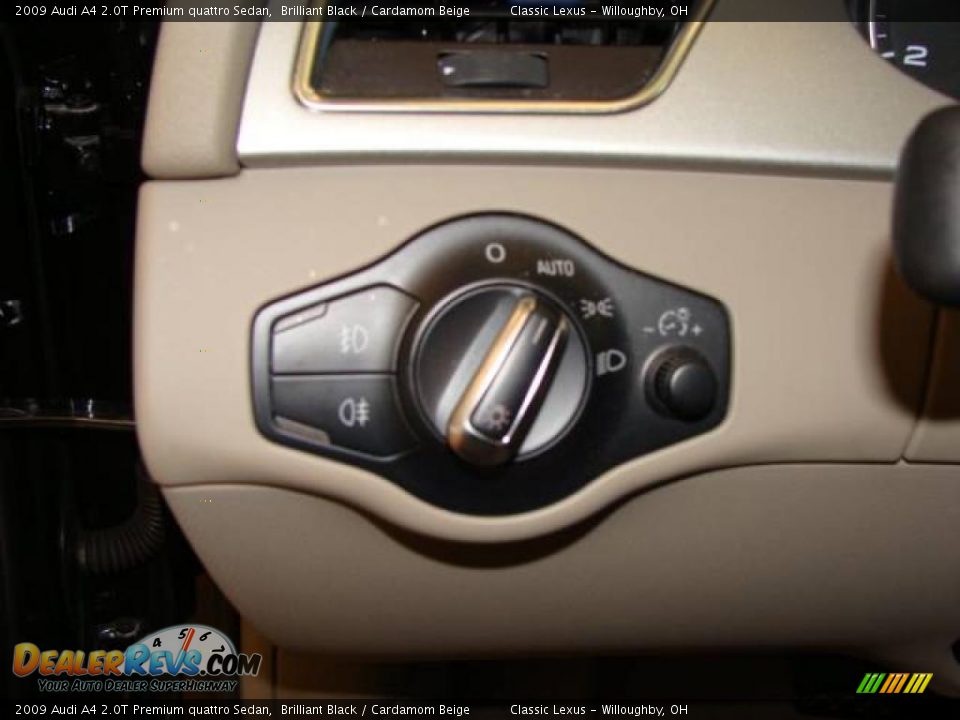 2009 Audi A4 2.0T Premium quattro Sedan Brilliant Black / Cardamom Beige Photo #9