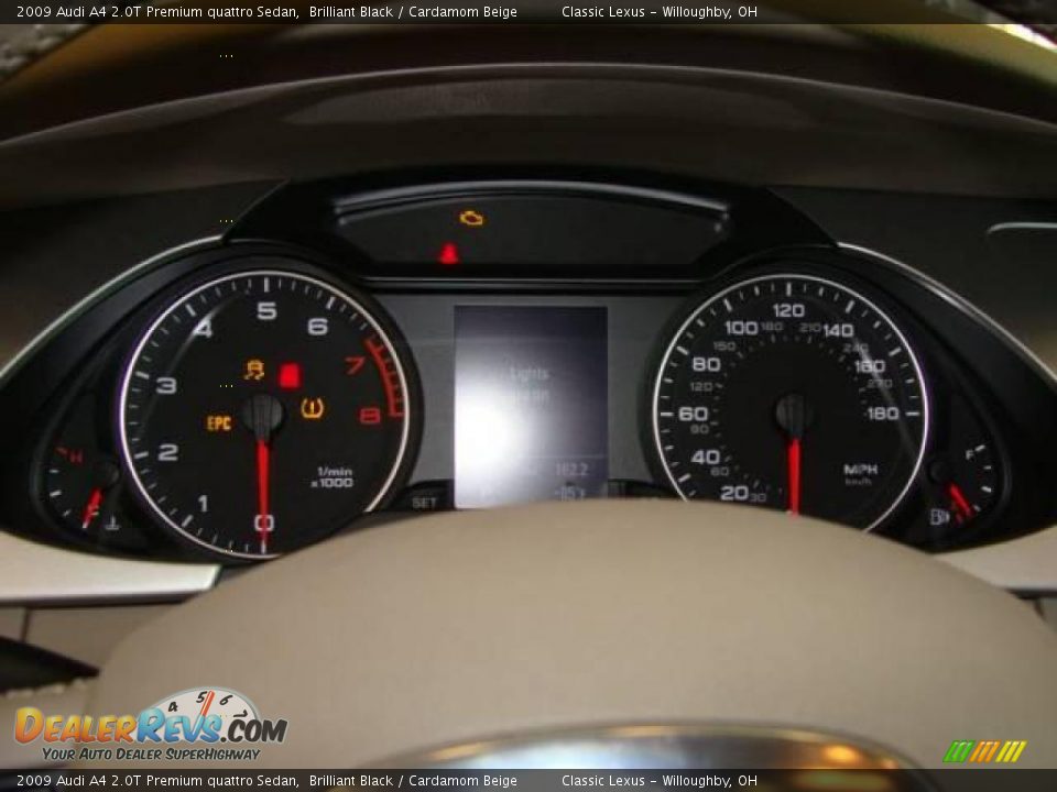 2009 Audi A4 2.0T Premium quattro Sedan Brilliant Black / Cardamom Beige Photo #10