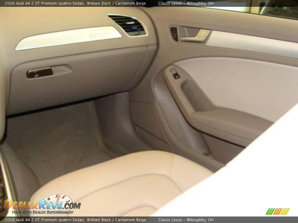 2009 Audi A4 2.0T Premium quattro Sedan Brilliant Black / Cardamom Beige Photo #16