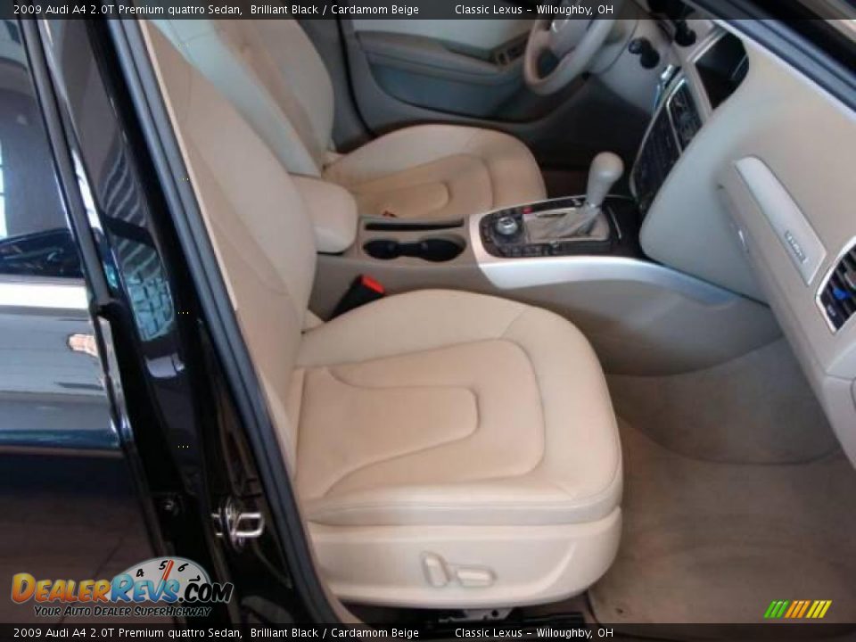2009 Audi A4 2.0T Premium quattro Sedan Brilliant Black / Cardamom Beige Photo #18