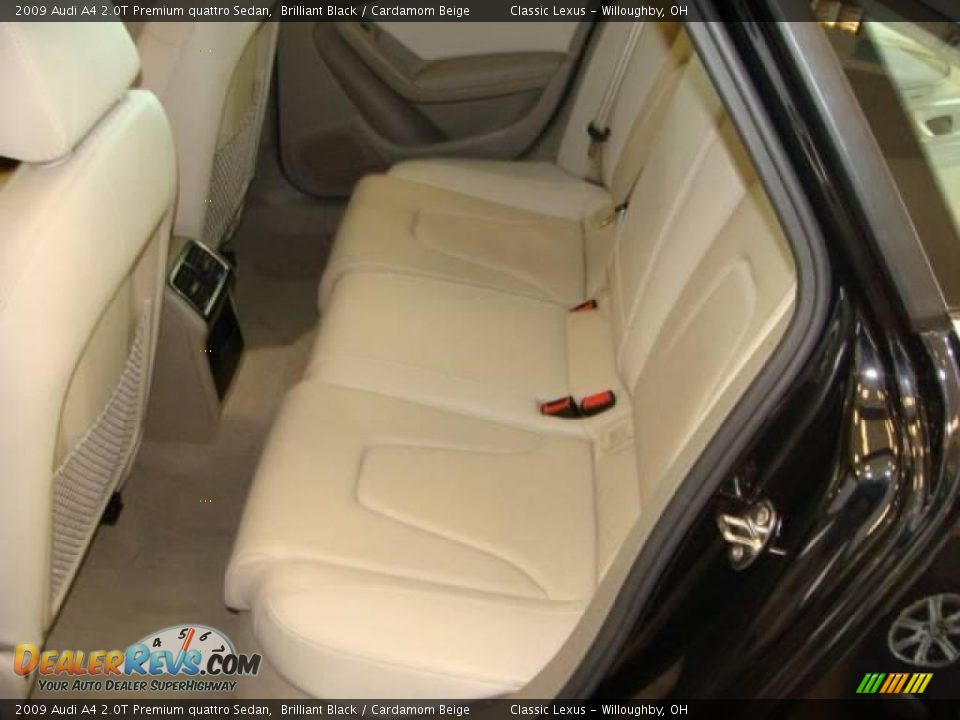 2009 Audi A4 2.0T Premium quattro Sedan Brilliant Black / Cardamom Beige Photo #20