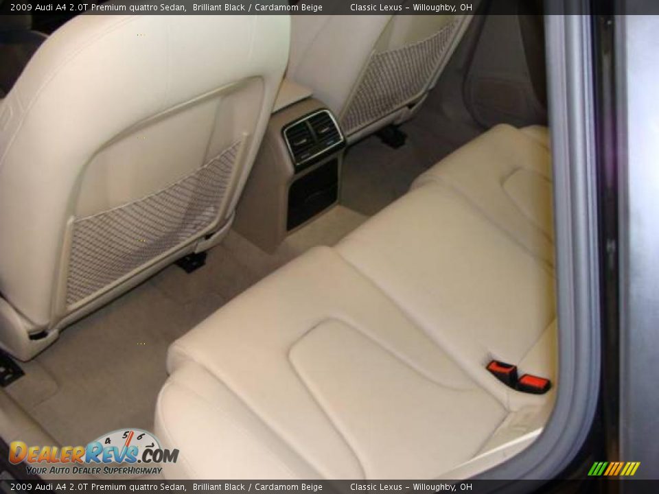 2009 Audi A4 2.0T Premium quattro Sedan Brilliant Black / Cardamom Beige Photo #22