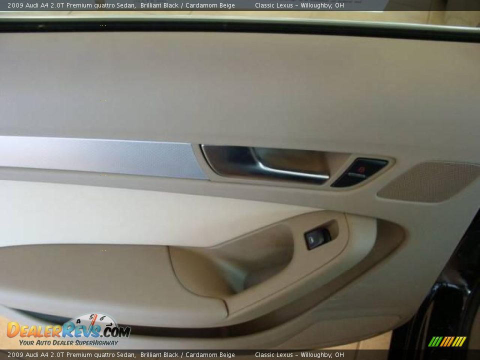 2009 Audi A4 2.0T Premium quattro Sedan Brilliant Black / Cardamom Beige Photo #23