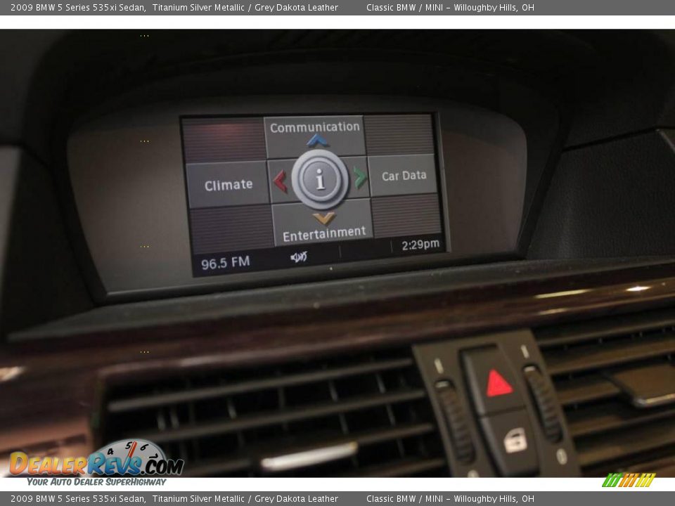 2009 BMW 5 Series 535xi Sedan Titanium Silver Metallic / Grey Dakota Leather Photo #14