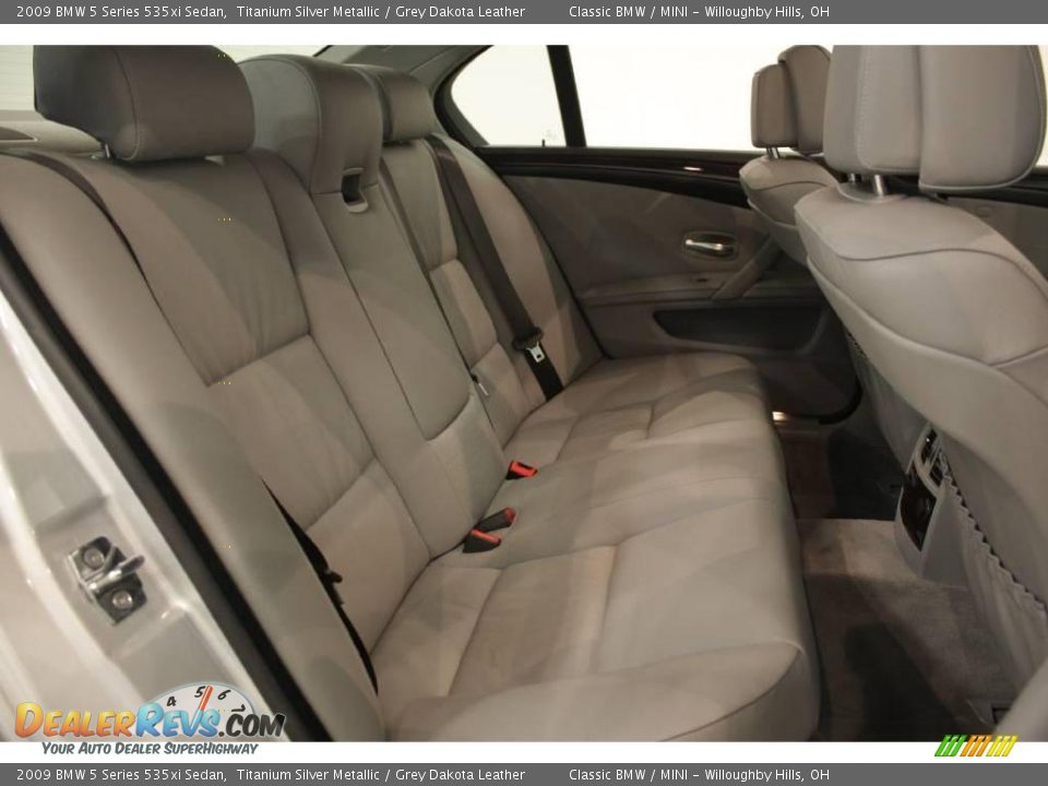 2009 BMW 5 Series 535xi Sedan Titanium Silver Metallic / Grey Dakota Leather Photo #21