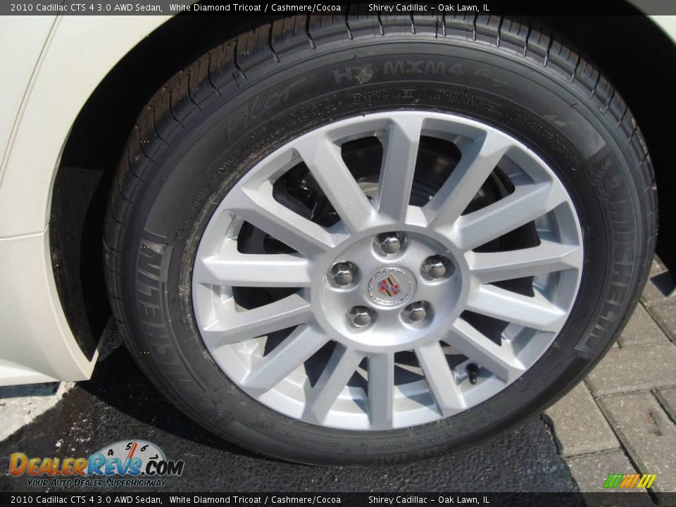 2010 Cadillac CTS 4 3.0 AWD Sedan White Diamond Tricoat / Cashmere/Cocoa Photo #8