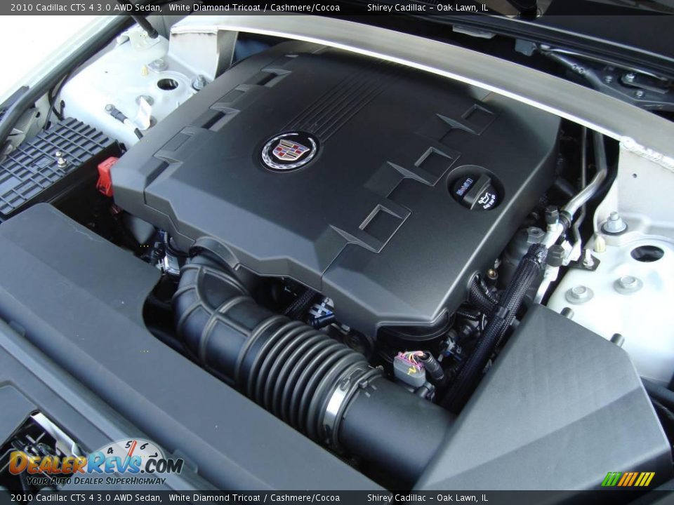 2010 Cadillac CTS 4 3.0 AWD Sedan White Diamond Tricoat / Cashmere/Cocoa Photo #14