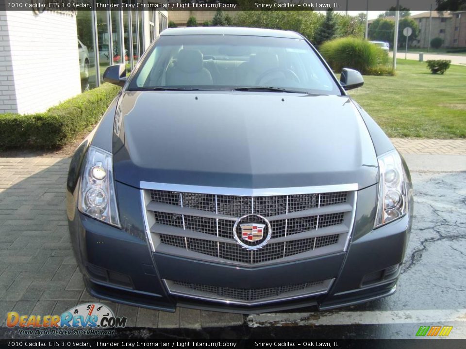 2010 Cadillac CTS 3.0 Sedan Thunder Gray ChromaFlair / Light Titanium/Ebony Photo #2