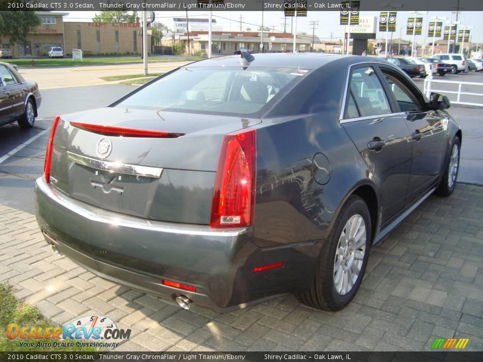 2010 Cadillac CTS 3.0 Sedan Thunder Gray ChromaFlair / Light Titanium/Ebony Photo #4