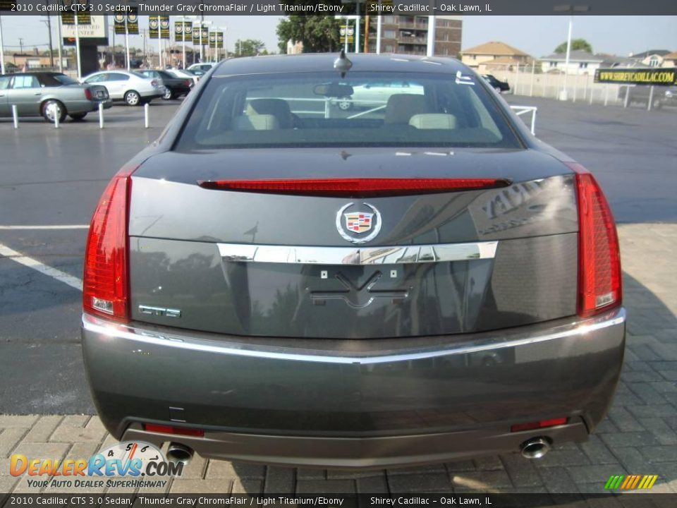 2010 Cadillac CTS 3.0 Sedan Thunder Gray ChromaFlair / Light Titanium/Ebony Photo #5