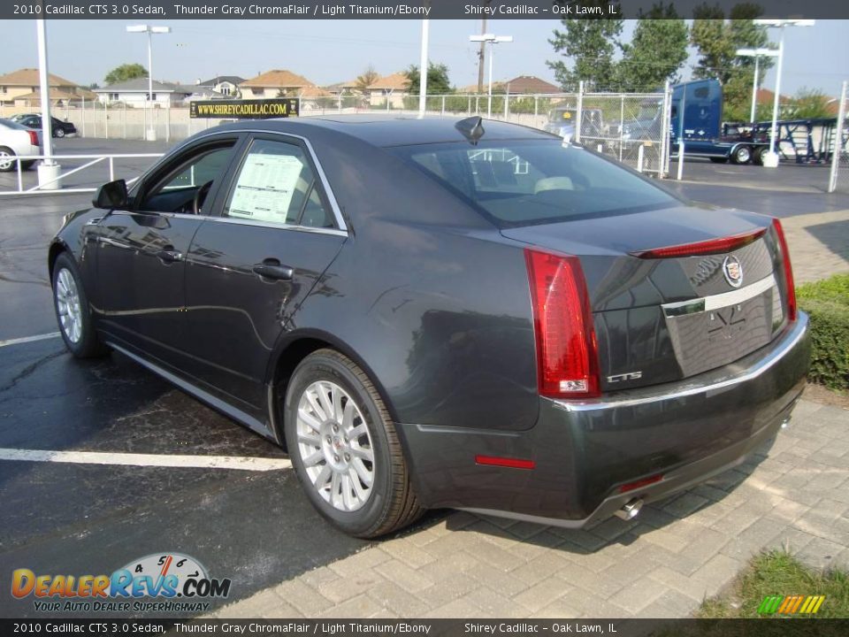 2010 Cadillac CTS 3.0 Sedan Thunder Gray ChromaFlair / Light Titanium/Ebony Photo #6