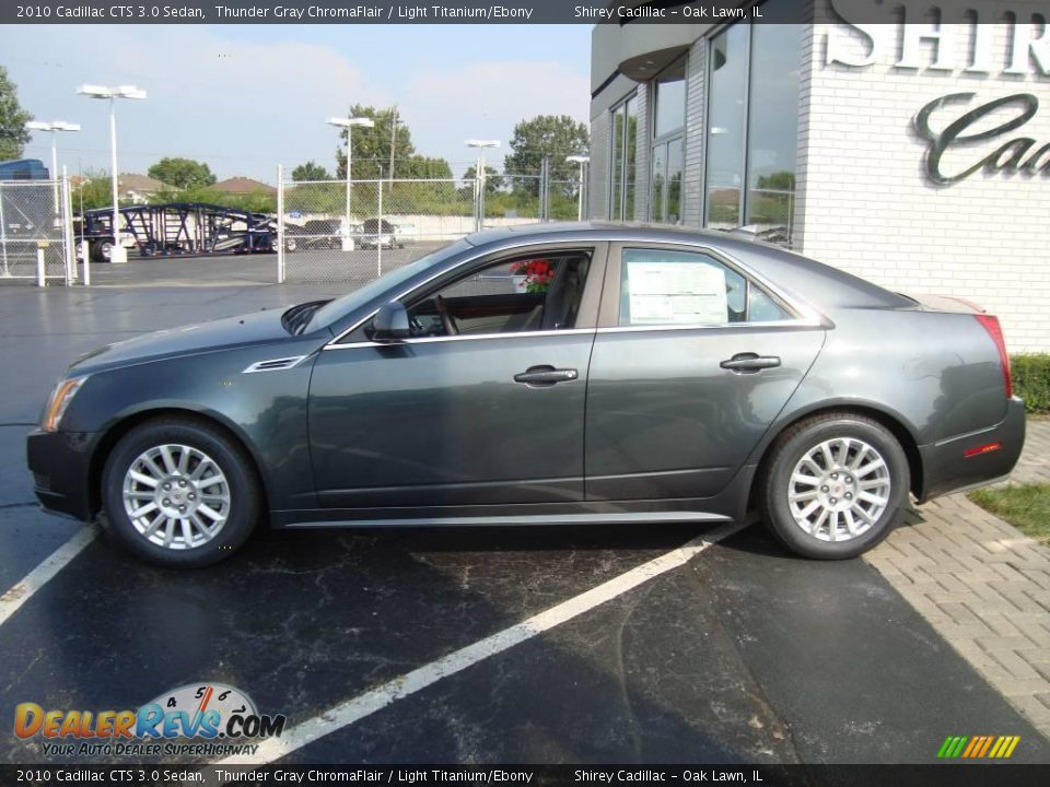 2010 Cadillac CTS 3.0 Sedan Thunder Gray ChromaFlair / Light Titanium/Ebony Photo #7