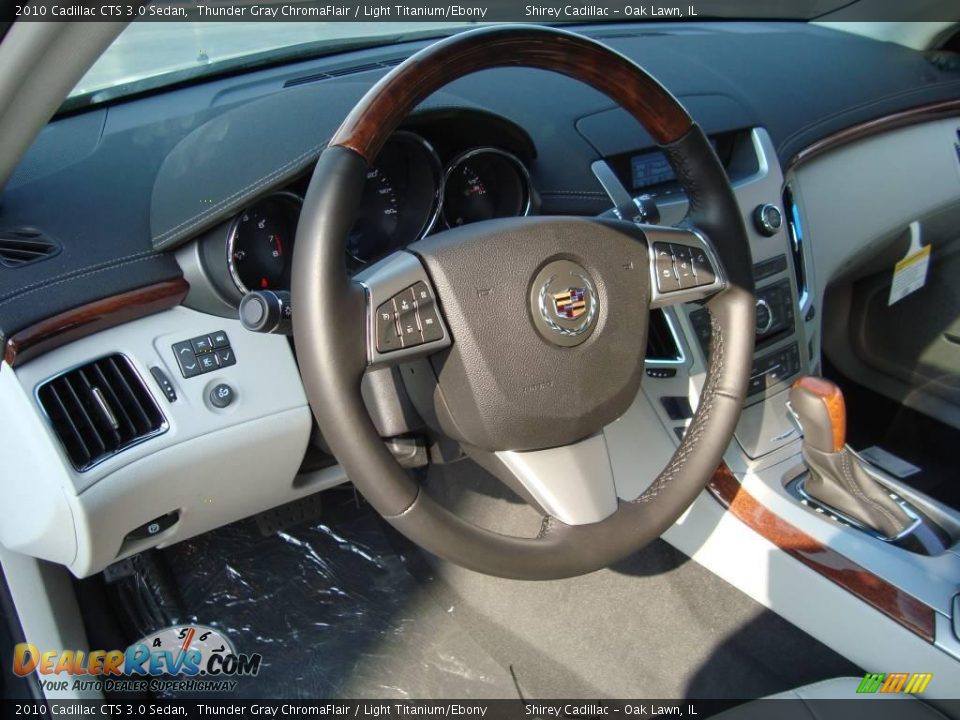 2010 Cadillac CTS 3.0 Sedan Thunder Gray ChromaFlair / Light Titanium/Ebony Photo #10
