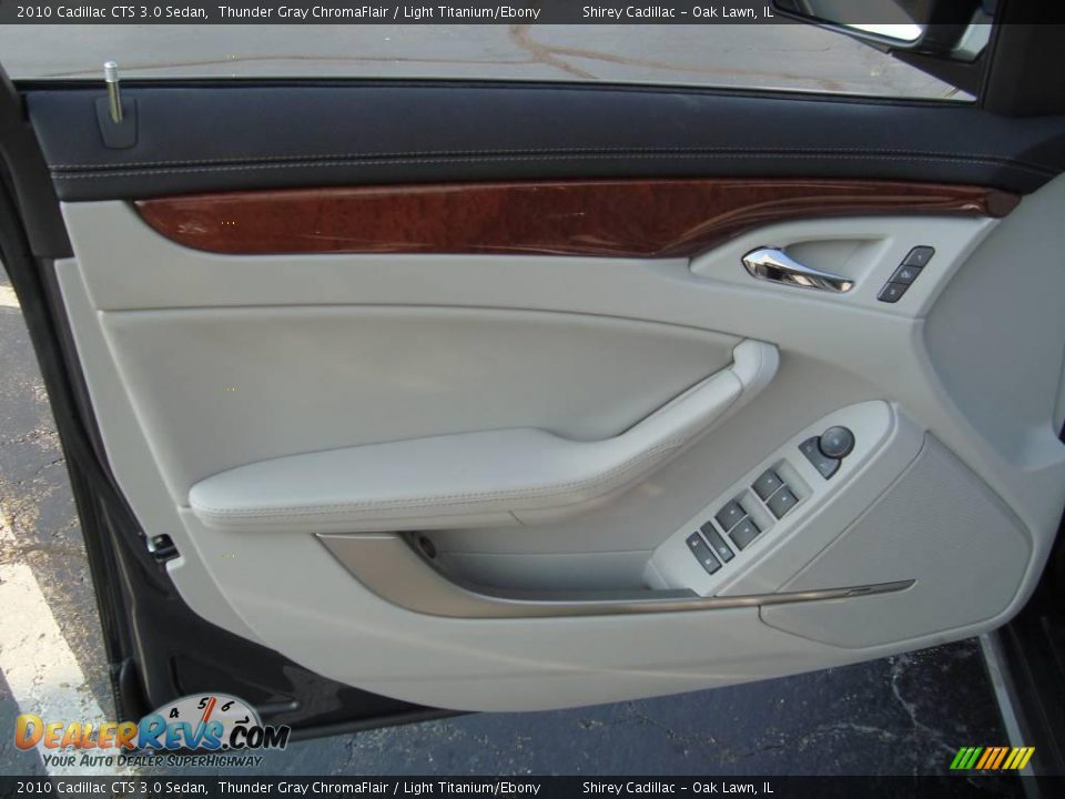 2010 Cadillac CTS 3.0 Sedan Thunder Gray ChromaFlair / Light Titanium/Ebony Photo #13