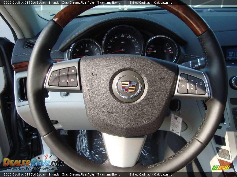 2010 Cadillac CTS 3.0 Sedan Thunder Gray ChromaFlair / Light Titanium/Ebony Photo #15
