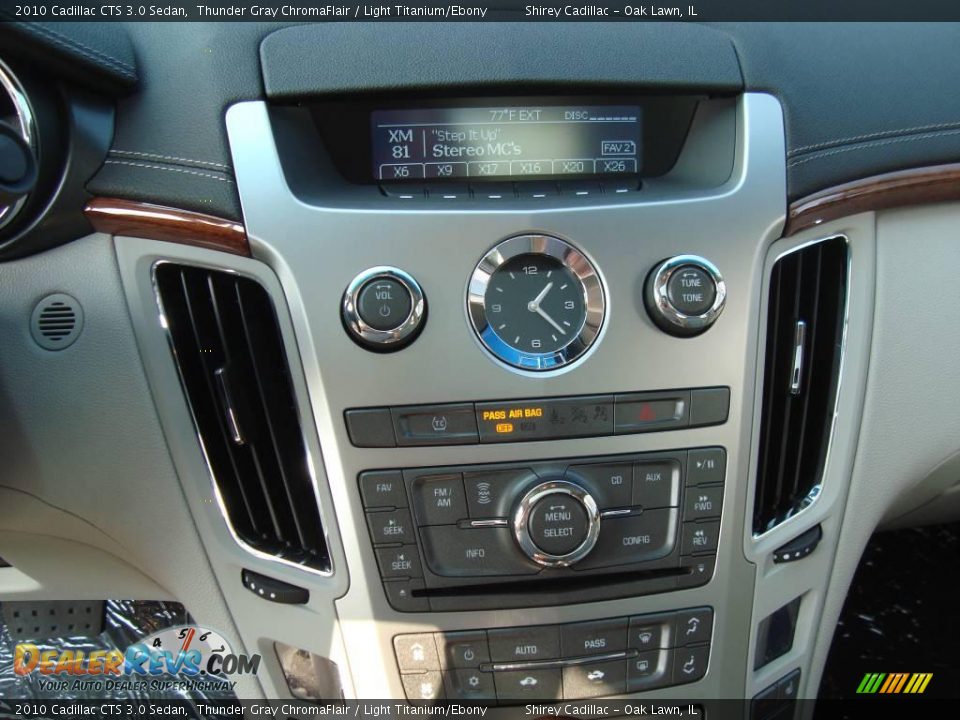 2010 Cadillac CTS 3.0 Sedan Thunder Gray ChromaFlair / Light Titanium/Ebony Photo #16