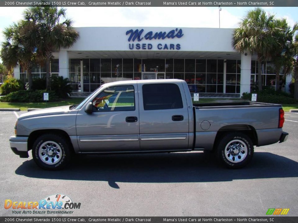 2006 Chevrolet Silverado 1500 LS Crew Cab Graystone Metallic / Dark Charcoal Photo #1