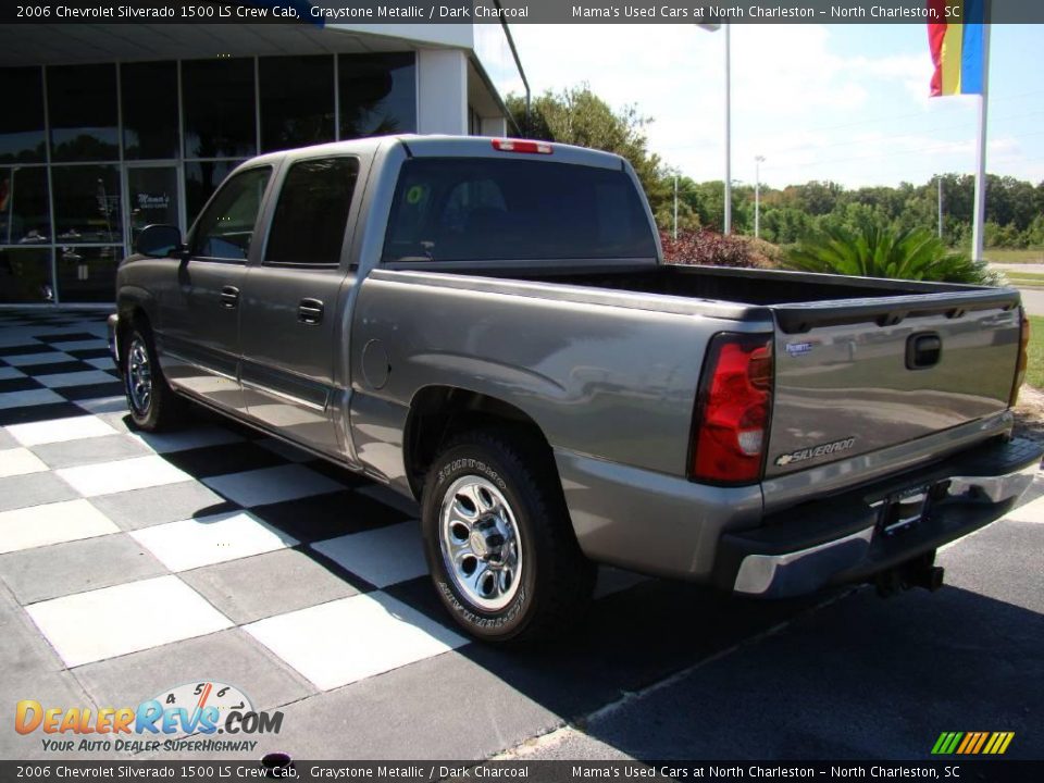 2006 Chevrolet Silverado 1500 LS Crew Cab Graystone Metallic / Dark Charcoal Photo #6