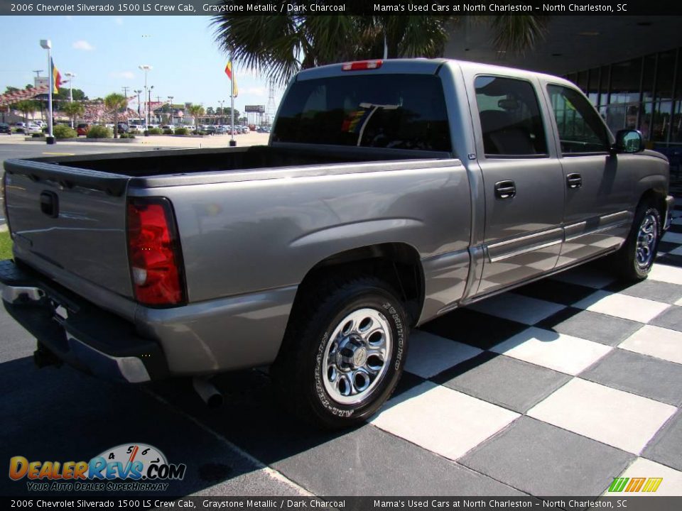 2006 Chevrolet Silverado 1500 LS Crew Cab Graystone Metallic / Dark Charcoal Photo #8
