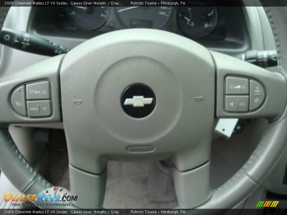 2005 Chevrolet Malibu LT V6 Sedan Galaxy Silver Metallic / Gray Photo #17