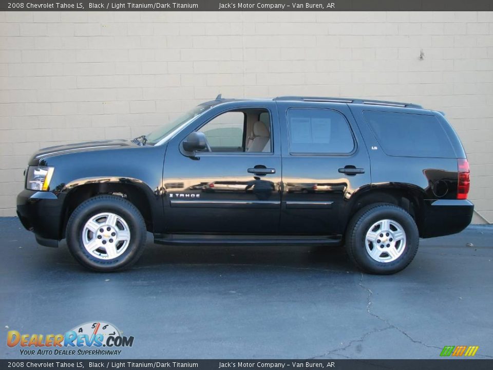 2008 Chevrolet Tahoe LS Black / Light Titanium/Dark Titanium Photo #1