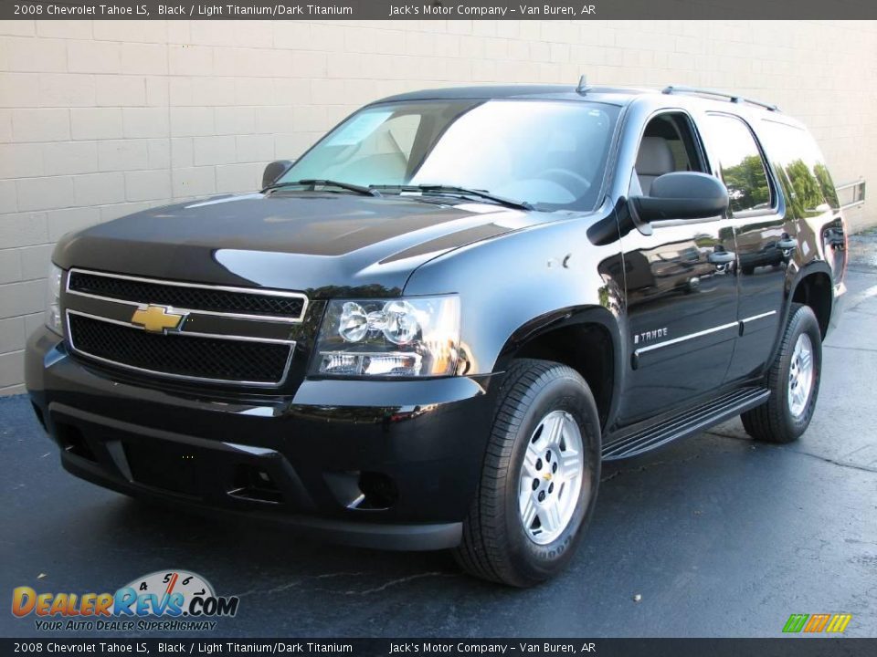 2008 Chevrolet Tahoe LS Black / Light Titanium/Dark Titanium Photo #2