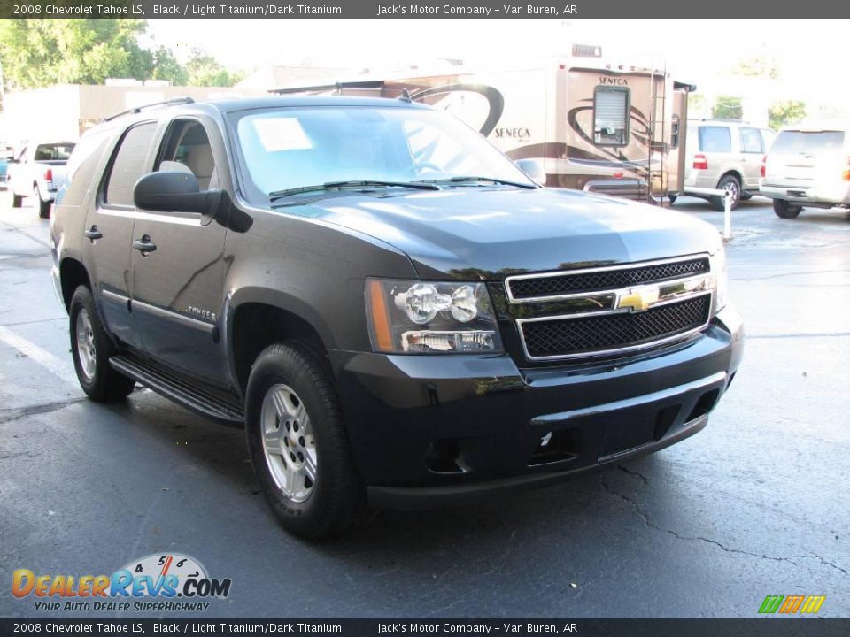 2008 Chevrolet Tahoe LS Black / Light Titanium/Dark Titanium Photo #4